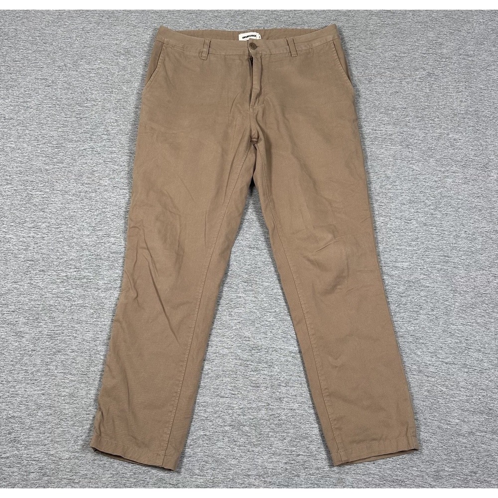 Taylor Stitch Pants Mens Size 31x28 Brown Slim The Foundation Chino READ